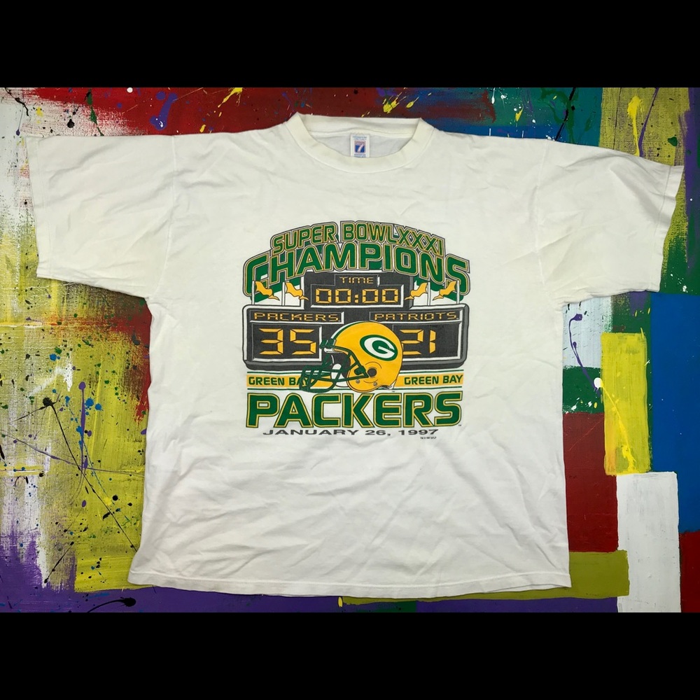 Vintage Rare 1997 Green Bay Packers Champions Tee